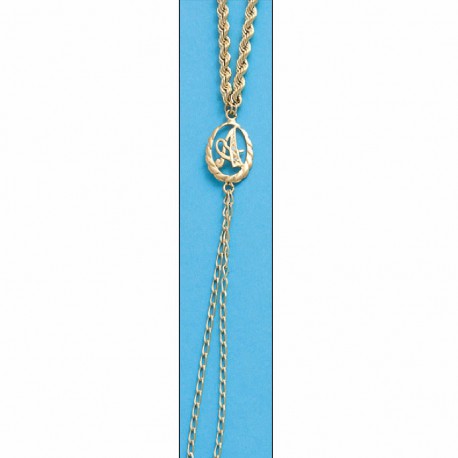 PULSERA DEDO ORO LEY CON ADORNO INICIAL NOMBRE CIRCONITAS