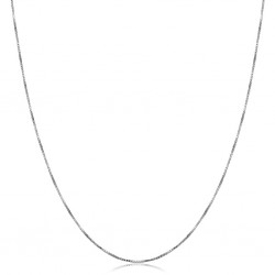 CADENA ORO BLANCO LAPIDADA COLA DE TOPO 8 CARAS 511C16