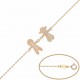 PULSERA ORO LEY 2 FIGURAS NIÑOS CON GRABADO
