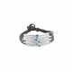 PULSERA UNOde50 HAPPY BLUE METAL PLATEADO Y CRISTAL SWAROVSKI